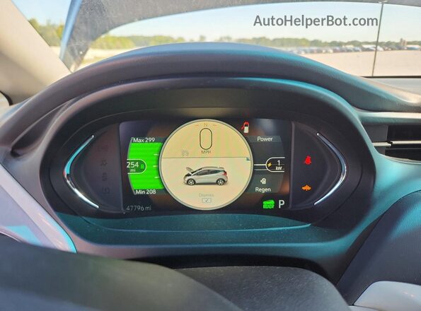 1G1FZ6S07K4135528 2019 CHEVROLET BOLT Black Instrument cluster view