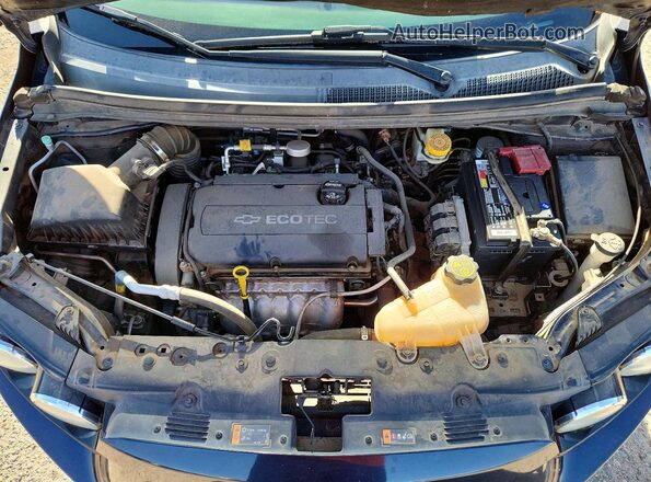 1G1JA5SH9G4124345 2016 CHEVROLET SONIC Черный Вид задней части салона