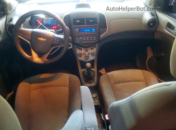 1G1JB5SH0G4104854 2016 CHEVROLET SONIC Red Вид панелі приладів