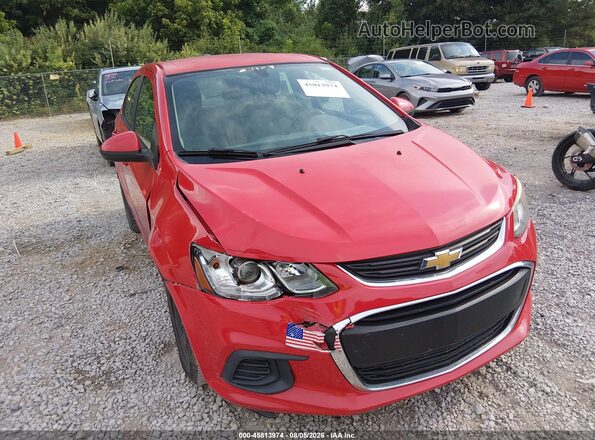 1G1JB5SH0H4166501 2017 CHEVROLET SONIC Красный Вид спереди