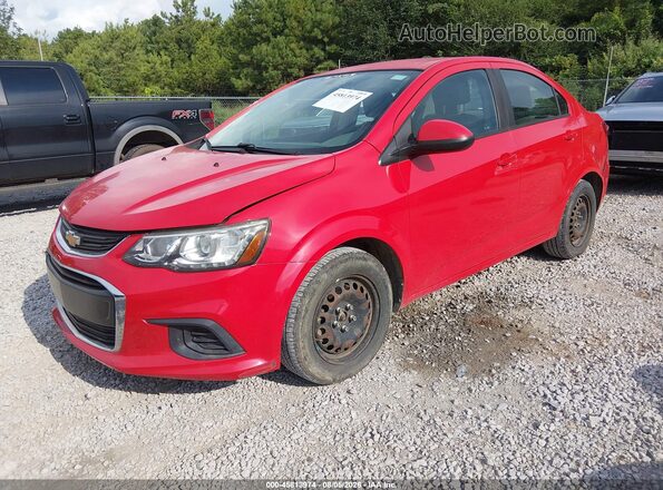 1G1JB5SH0H4166501 2017 CHEVROLET SONIC Красный Передняя левая четверть