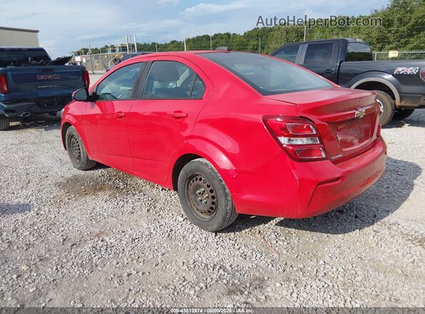 1G1JB5SH0H4166501 2017 CHEVROLET SONIC Красный Задняя левая четверть