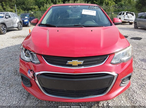 1G1JB5SH0H4166501 2017 CHEVROLET SONIC Красный Вид щитка приборов
