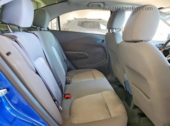 1G1JB5SH2H4151899 2017 CHEVROLET SONIC Blue Հետևի նստատեղերի տեսք