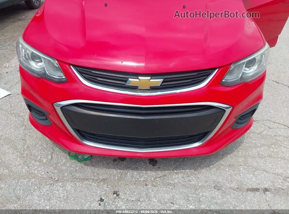 1G1JB5SH4H4117236 2017 CHEVROLET SONIC Red Вид спереду