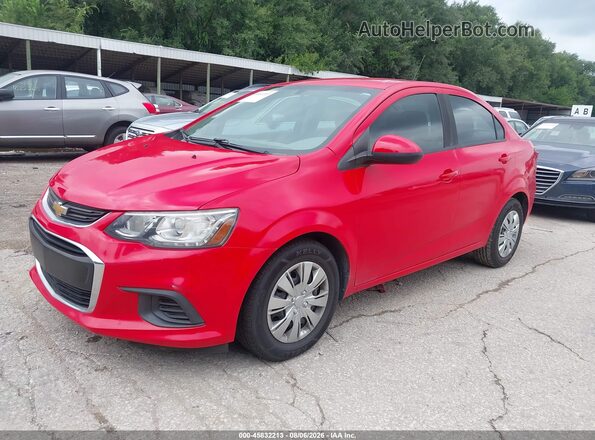 1G1JB5SH4H4117236 2017 CHEVROLET SONIC Red Передня ліва чверть