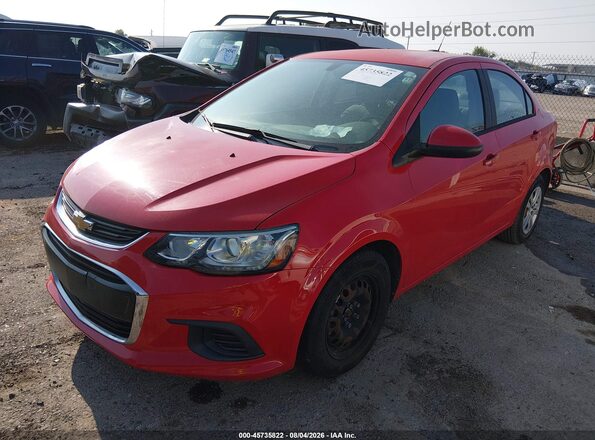 1G1JB5SH5H4136328 2017 CHEVROLET SONIC Red Front left