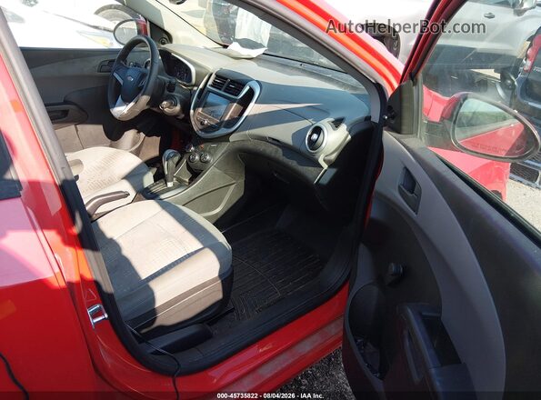 1G1JB5SH5H4136328 2017 CHEVROLET SONIC Red Front interior view