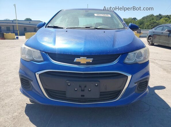 1G1JB5SH5H4175842 2017 CHEVROLET SONIC Blue Widok wnętrza z tyłu