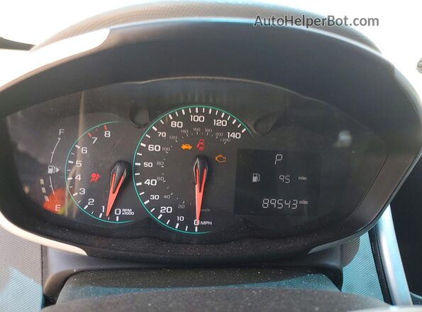 1G1JB5SHXH4158261 2017 CHEVROLET SONIC Черный Вид щитка приборов