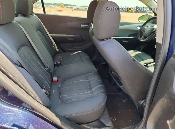 1G1JC5SH1G4129842 2016 CHEVROLET SONIC Blue Widok tylnych siedzeń