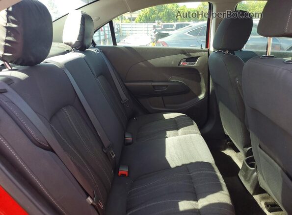 1G1JC5SH5G4184942 2016 CHEVROLET SONIC Red Вид задніх сидінь