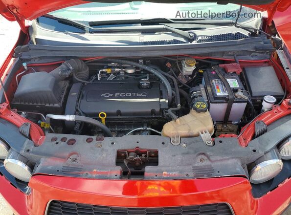 1G1JC5SH5G4184942 2016 CHEVROLET SONIC Red Вид задньої частини салону
