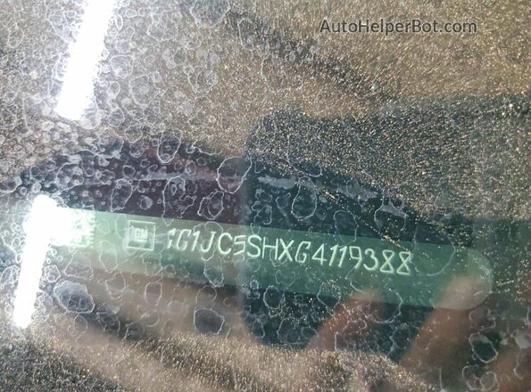 1G1JC5SHXG4119388 2016 CHEVROLET SONIC Red Вид підкапотного простору