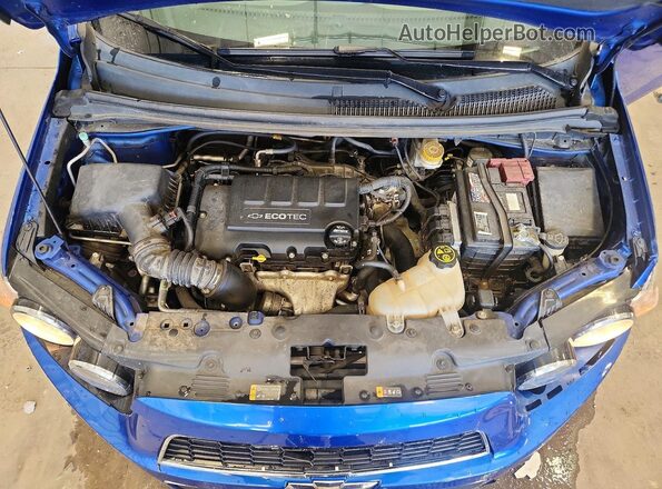 1G1JC6SB7G4135386 2016 CHEVROLET SONIC Blue Вид задньої частини салону