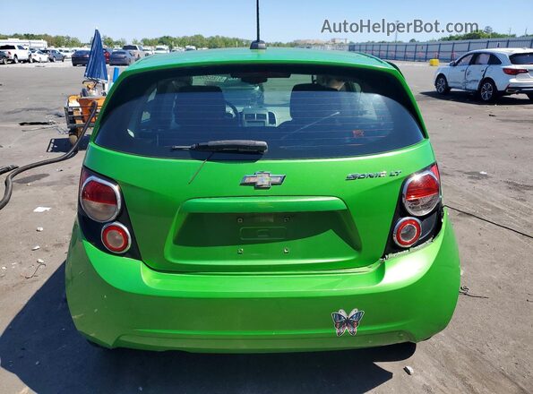 1G1JC6SH3G4162878 2016 CHEVROLET SONIC Green Widok z tyłu