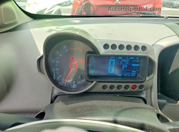 1G1JC6SH3G4162878 2016 CHEVROLET SONIC Green Widok zestawu wskaźników