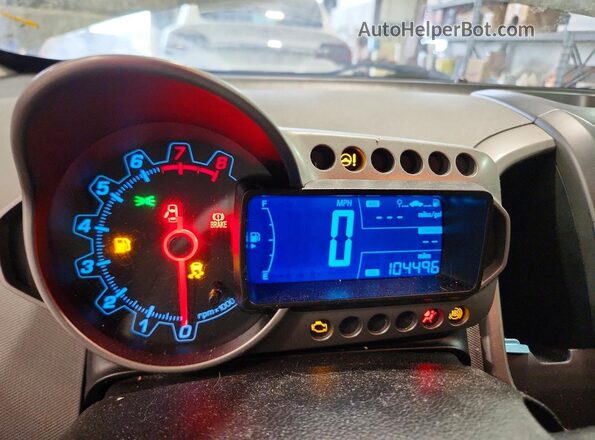 1G1JC6SH7G4141483 2016 CHEVROLET SONIC Black Սարքավորումների վահանակի տեսք