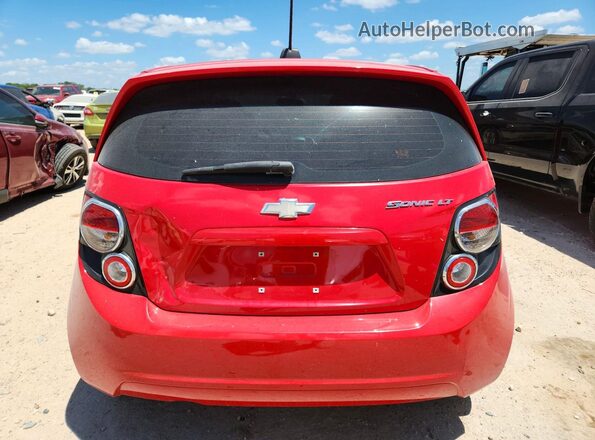 1G1JC6SHXG4144913 2016 CHEVROLET SONIC Red Vista trasera