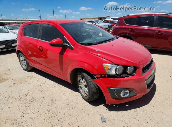 1G1JC6SHXG4144913 2016 CHEVROLET SONIC Red Delantero derecho