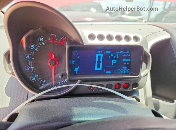 1G1JC6SHXG4144913 2016 CHEVROLET SONIC Red Vista del cuadro de instrumentos