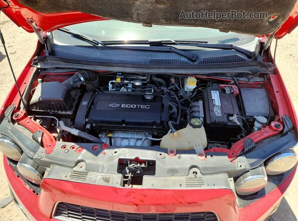1G1JC6SHXG4144913 2016 CHEVROLET SONIC Red Vista interior trasera
