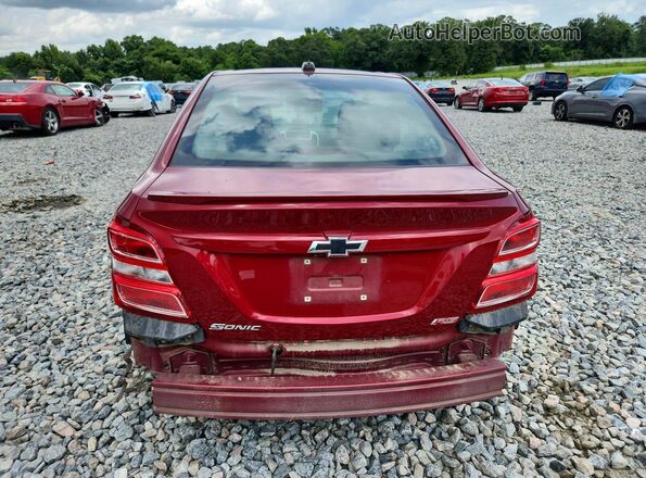 1G1JD5SB3L4121941 2020 CHEVROLET SONIC Burgundy Rear view