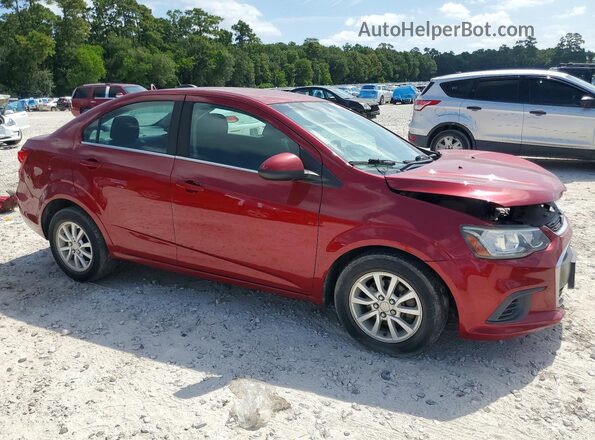 1G1JD5SH2J4119079 2018 CHEVROLET SONIC Красный Передняя правая четверть