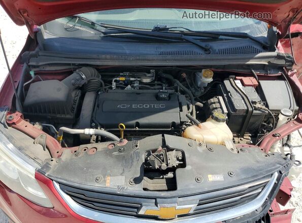 1G1JD5SH2J4119079 2018 CHEVROLET SONIC Красный Вид задней части салона