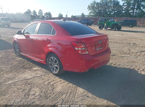 1G1JD5SH2J4119776 2018 CHEVROLET SONIC Red Trasero izquierdo