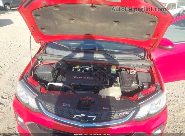 1G1JD5SH2J4119776 2018 CHEVROLET SONIC Red Vista trasera