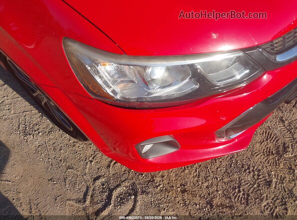 1G1JD5SH2J4119776 2018 CHEVROLET SONIC Red Vista interior trasera