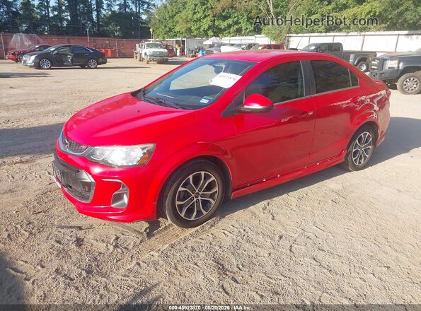 1G1JD5SH2J4119776 2018 CHEVROLET SONIC Red Vista tres cuartos delantera izquierda