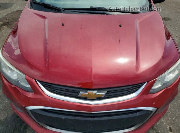 1G1JD5SH3J4103036 2018 CHEVROLET SONIC Burgundy Вид задньої частини салону