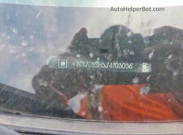 1G1JD5SH3J4103036 2018 CHEVROLET SONIC Burgundy Вид підкапотного простору