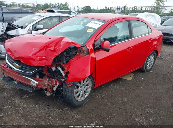 1G1JD5SH4H4125590 2017 CHEVROLET SONIC Red წინა მარცხენა ხედი სამი მეოთხედიდან