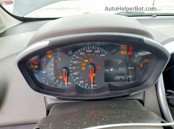 1G1JD5SH5H4155746 2017 CHEVROLET SONIC Gray Вид щитка приладів