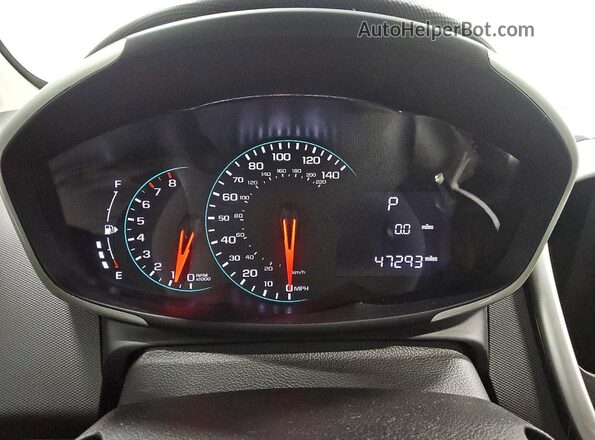 1G1JD5SH7J4113102 2018 CHEVROLET SONIC Blue Вид щитка приладів