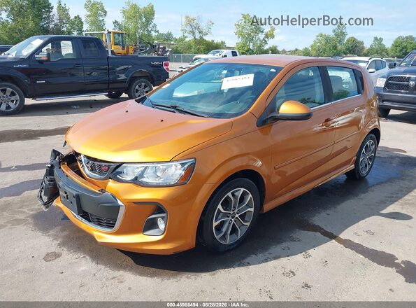 1G1JD6SH3J4103978 2018 CHEVROLET SONIC Orange Przód lewy