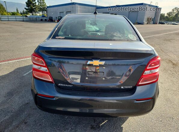 1G1JF5SB3K4123374 2019 CHEVROLET SONIC Charcoal უკანა ხედი