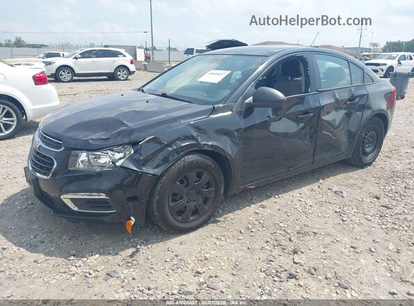 1G1PC5SG3G7155391 2016 CHEVROLET CRUZE Black Առջևի ձախ երեք քառորդ տեսարան