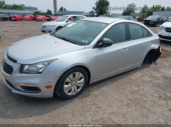 1G1PC5SG7G7200591 2016 CHEVROLET CRUZE Silver წინა მარცხენა ხედი სამი მეოთხედიდან