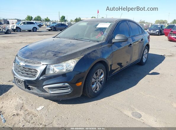 1G1PC5SG9G7170834 2016 CHEVROLET CRUZE Black Առջևի ձախ երեք քառորդ տեսարան