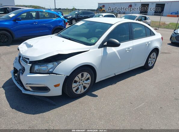 1G1PC5SH3G7106538 2016 CHEVROLET CRUZE White წინა მარცხენა ხედი სამი მეოთხედიდან