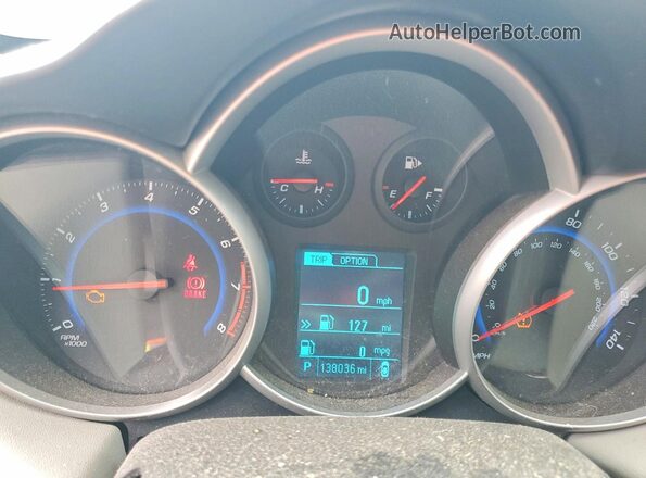 1G1PC5SH8G7117812 2016 CHEVROLET CRUZE White Instrument cluster view