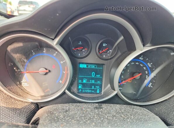 1G1PE5SB0G7180263 2016 CHEVROLET CRUZE Silver Вид щитка приладів