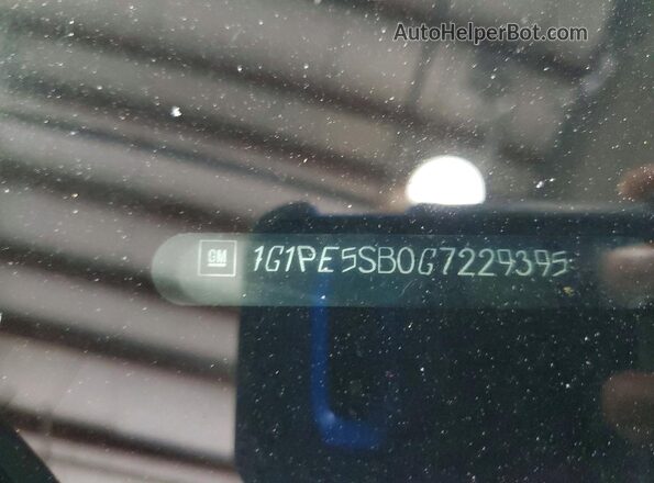 1G1PE5SB0G7229395 2016 CHEVROLET CRUZE Silver Vista del compartimento del motor