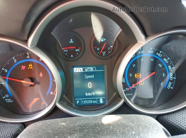 1G1PE5SB4G7109938 2016 CHEVROLET CRUZE White Вид щитка приладів