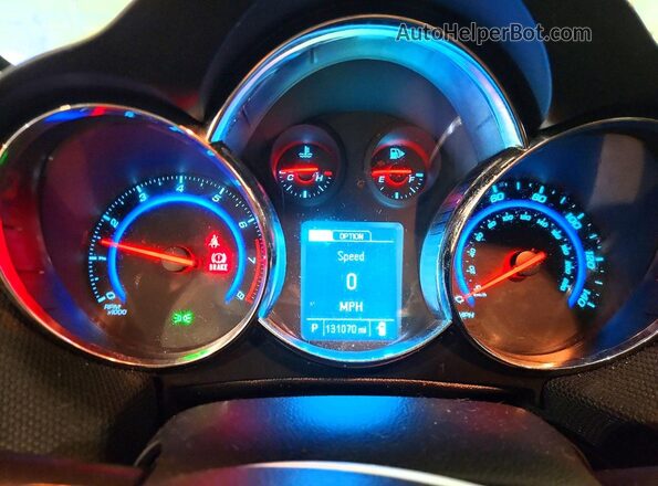 1G1PE5SB5G7208459 2016 CHEVROLET CRUZE Black Вид щитка приладів