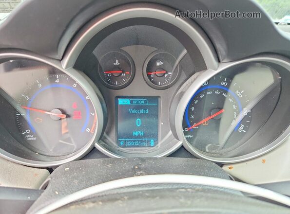 1G1PE5SB8G7195545 2016 CHEVROLET CRUZE Синий Вид щитка приборов